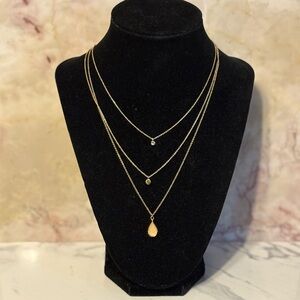 a new day Gold Triple Layer Necklace